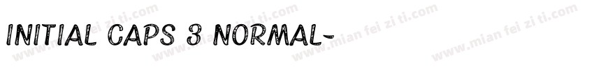 Initial Caps 3 Normal字体转换